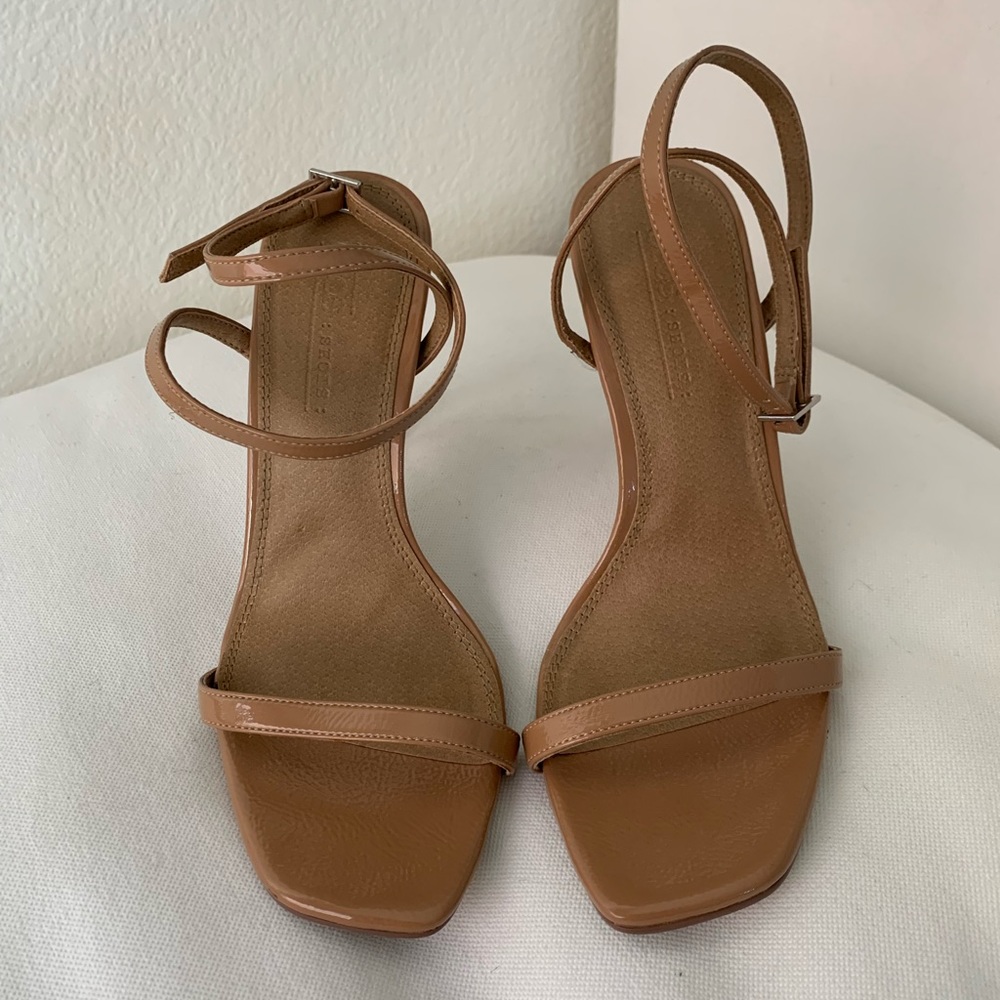 ASOS Strappy Nude Heels, size 7.